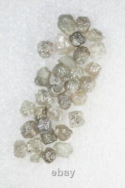 Rough Diamond 20.50 carat Lot Rare Natural Snow White Grey rough Loose diamond