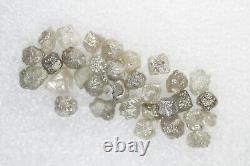 Rough Diamond 20.50 carat Lot Rare Natural Snow White Grey rough Loose diamond