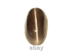 SILIMANITE CATS EYE 2.87 Cts OVAL SHAPE NATURAL CEYLON LOOSE GEMSTONE 20577