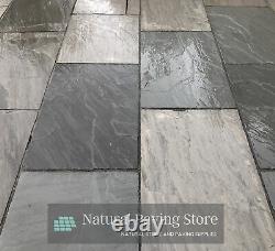 Sandstone KANDLA GREY paving 600x900 natural Indian patio slabs flags