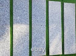 Silver Grey Granite paving patio garden Planks Flammed 800x200mm x 25 (4.5sqm)