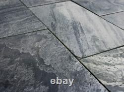 Silver Grey Quartzite Floor Wall Tiles Polished Natural Stone Paving Tiles New