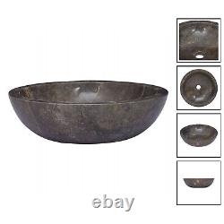 Sink 40x12cm Marble Bathroom Natural Stone Bowl Basin Unit /Cream GREY