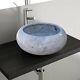 Sirius Silver Marble Natural Stone Vessel Sink (d)15.5 (h)6