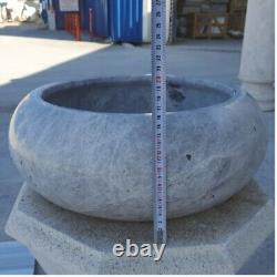 Sirius Silver Marble Natural Stone Vessel Sink (D)15.5 (H)6
