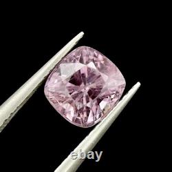 Spinel A 2.20crt Cushion Cut Pinkish Gray Natural Burma Spinel Gemstone