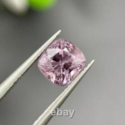 Spinel A 2.20crt Cushion Cut Pinkish Gray Natural Burma Spinel Gemstone