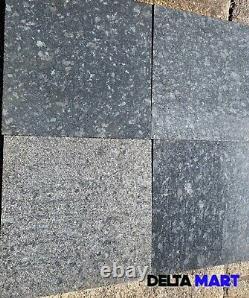 Steel Grey Granite Paving slabs 600x300x18mm natural stone contemporary patio
