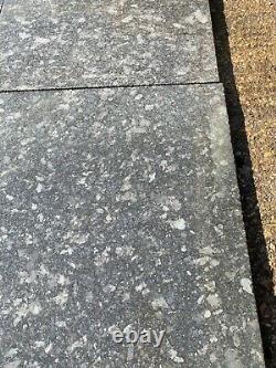 Steel Grey Granite Paving slabs 600x600x18mm natural stone Two size
