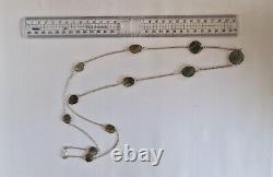 Sterling Silver Labradorite Handmade Necklace Opera length 36
