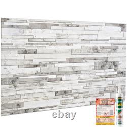 Stone Effect PVC Plastic Wall Covering Panels Decorative Cladding Tiles