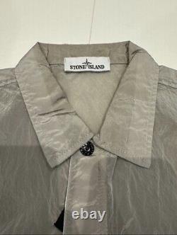 Stone Island Nylon Metal Overshirt Grey Vintage Has Natural Fading Large Excdtn