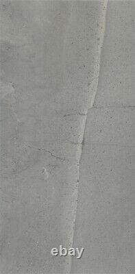 Stoneline Fume Smoke Wall Floor Stone Effect Matt Porcelain Tile Yurtbay 40 x 80