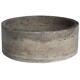 Tashmart Vessel Sink Natural Stone Round Handmade + Predrilled Holes In Grey