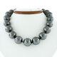Tiffany & Co. Paloma Picasso Silver Huge 18mm Hematite Ball Bead Strand Necklace