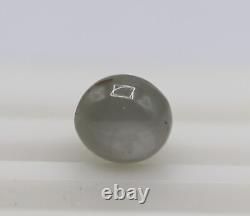 UNTREATED RARE Grey Color Natural Star Sapphire Round Shape 9mm Loose Gem 7.32Ct