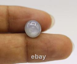 UNTREATED RARE Grey Color Natural Star Sapphire Round Shape 9mm Loose Gem 7.32Ct