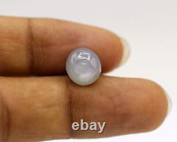 UNTREATED RARE Grey Color Natural Star Sapphire Round Shape 9mm Loose Gem 7.32Ct