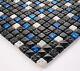 Very Pretty 30x30cm Mosaic Tile Black Blue Grey Natural Stone Glaselemente Bo-7