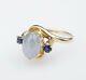 Vintage 14k Yellow Gold Natural Star Sapphire Ring Size 7.5 Rg2686