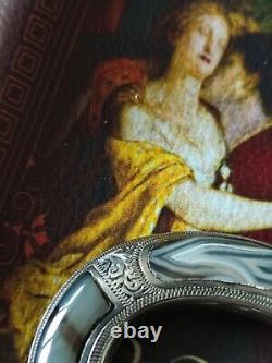 Vintage Victorian Scottish Silver Montrose Agate Beautiful Brooch