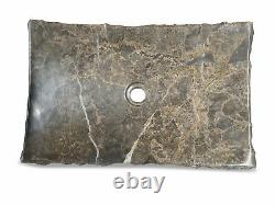Wash Basin Natural Stone Marble Basin 55 X 35 CM Hand Basin Gray