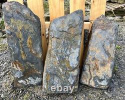 Welsh Natural Monolith/Standing Stones- Landscaping, Water Feature SET 3 Stones