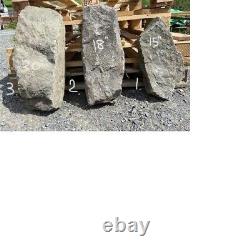 Welsh Natural Monolith/Standing Stones- Landscaping, Water Feature SET 3 Stones