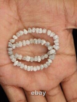 White Grey Natural Raw Diamond Beads Loose Rough Beads For Jewelry Making