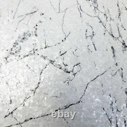 White black Natural Real Terra Mica Stone Wallpaper Plain Glitter marble effect