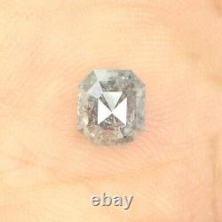 1.07 Ct Diamant Coupé En Émeraude, Sel Pepper Diamond, Natural Loose Diamond, Kdl8567