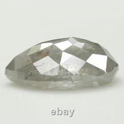 1.30 Ct Diamant Loose Naturel, Diamant Coupé À La Poire, Diamant Gris Glace L7236