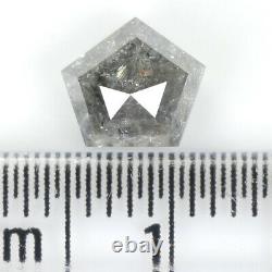 1,31 Ct Diamant Loose Naturel, Diamant Du Pentagone, Sel Et Poivre N521