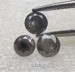 1,31 Ct, Diamants Naturels, Forme Ronde, Taille Brillant, Couleur Gris Diamant