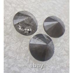 1,31 Ct, Diamants Naturels, Forme Ronde, Taille Brillant, Couleur Gris Diamant