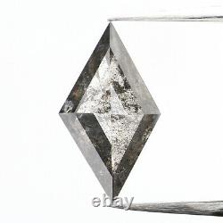 1,50 Ct Diamant, Sel Et Poivre Naturel, Kite Cut Diamond, Kdl164