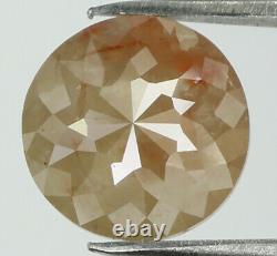 1.62 Ct Natural Loose Diamond Rond Rose Coupe Gris Couleur I3 Clarity 8,00 MM L7962