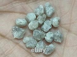 10,00+ Ct Diamants bruts naturels en vrac Couleur blanche grise 4,5-6,5 mm Extrêmement minés en Afrique