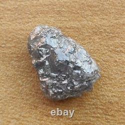 11,63 Ct Diamant Brut Non Taillé Couleur Gris Clair Argenté Diamant Brut Naturel Non Serti