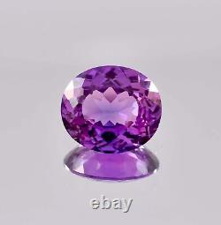 15,95 Ct Musgravite Ceylan Naturelle Violet Gris Ovale Gemme Certifiée en vrac 16x14 MM