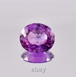 15,95 Ct Musgravite Ceylan Naturelle Violet Gris Ovale Gemme Certifiée en vrac 16x14 MM