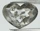 2.04 Ct Natural Loose Diamond Heart Black Grey Couleur I3 Clarity 9.50 Mm Kdl7839