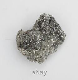 2,30 ct Diamant Brut Naturel en Vrac de Couleur Gris Argenté Forme Irrégulière