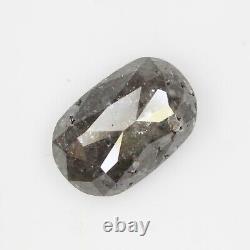 2.37 Ct Diamant Naturel Taillé en Ovale Couleur Gris pour Bague