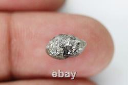 2,84 Ct, Diamant Brut Non Taillé de Couleur Grise, Pierre Naturelle Libre, Pierre Brute