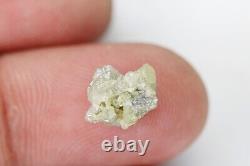 3.24 Ct, Diamant brut non coupé de couleur grise en vrac, Diamant brut naturel, Pierre brute