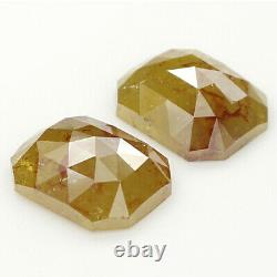 3.31 Ct Diamant Loose Naturel, Diamant Paire Radiante, Diamant Gris Jaune, L6452