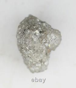 3.93 Ct Diamant brut non taillé de couleur gris naturel en vrac, pierre brute VG79