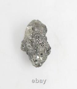 4,13 Ct, Diamant Brut Non Taillé Couleur Grise Naturel Pierre Libre Rugueuse, Pierre Brute