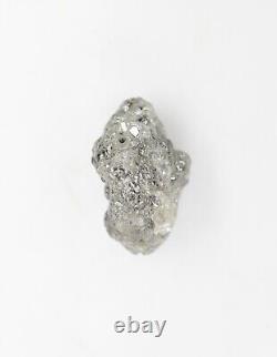 4,13 Ct, Diamant Brut Non Taillé Couleur Grise Naturel Pierre Libre Rugueuse, Pierre Brute